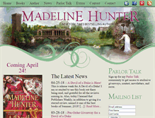 Tablet Screenshot of madelinehunter.com